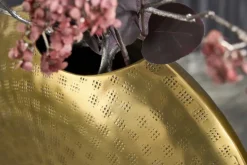 Elegantes Vasen 2er Set ORIENTAL 44cm gold im Grid Hammerschlag Design