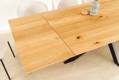 2er Set Ansteckplatten WILD OAK 50cm natur Wildeiche Verlängerung Schweizer Kante