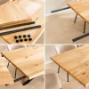 2er Set Ansteckplatten WILD OAK 50cm natur Wildeiche geölt Massivholz Esstisch Verlängerung Baumkante
