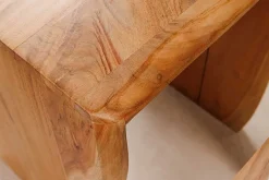 2er Set Beistelltische MAMMUT 55cm braun massives Akazienholz