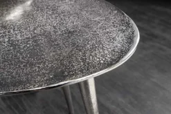 2er Set Couchtisch ELEMENTS 50cm silber Metall Handarbeit