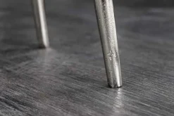 2er Set Couchtisch ELEMENTS 50cm silber Metall Handarbeit