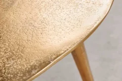 2er Set Couchtisch ELEMENTS 50cm gold Metall Handarbeit