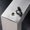 2er Set Tischgestell U-FRAME 80cm Edelstahl gebürstet matt Tischbeine Kufe Esstisch