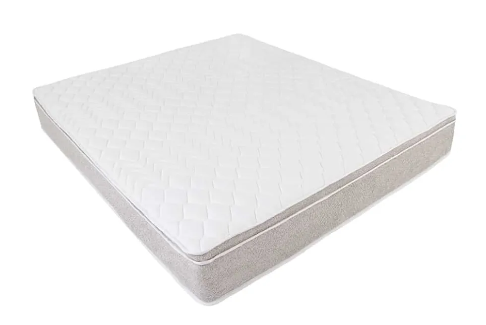 Ergonomische Boxspringmatratze CLOUD FLEX 180x200cm greige Tonnentaschenfederkern 9-Zonen