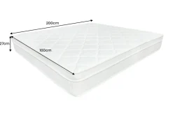 Ergonomische Boxspringmatratze CLOUD FLEX 160x200cm Tonnentaschenfederkern 7-Zonen