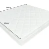 Ergonomische Matratze mit Topper CLOUD FLEX 160x200cm Tonnentaschenfederkern 7-Zonen