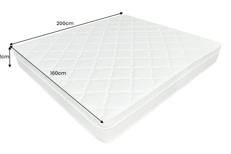 Ergonomische Matratze mit Topper CLOUD FLEX 160x200cm Tonnentaschenfederkern 7-Zonen