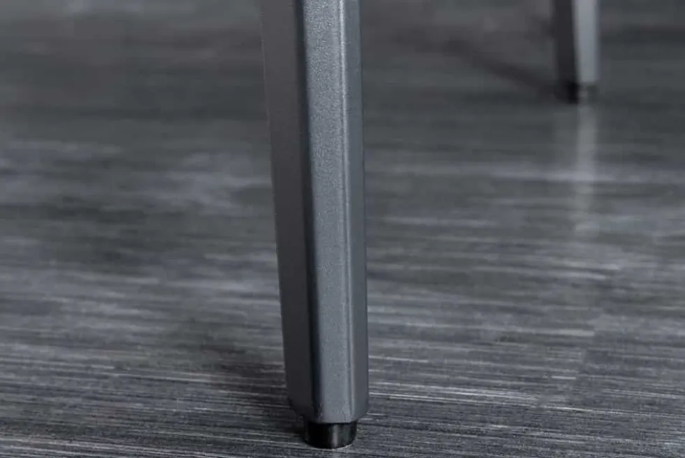 Esstisch MILANO 160cm weiß Marmor Keramik schwarzes Metallgestell