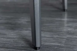 Esstisch MILANO 180cm weiß Marmor Keramik schwarzes Metallgestell