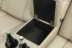 Exklusiver 5er Kinosessel HOLLYWOOD beige Ecksofa Getränkehalter Stauraum