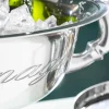 Exklusiver Sektkühler CHAMPAGNE 65cm silber poliert Flaschenkühler