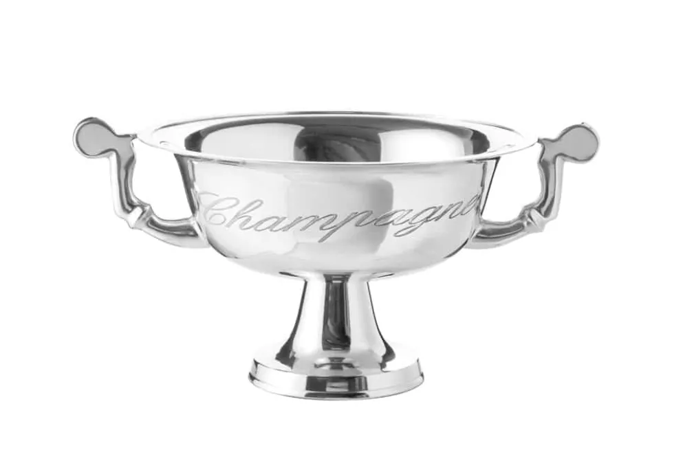 Exklusiver Sektkühler CHAMPAGNE 65cm silber poliert Flaschenkühler