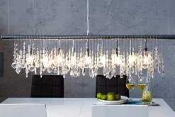 Extravagante Hängelampe DIAMONDS XL 120cm Kristall Lampe mit 9 Leuchten