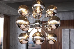 Extravagante Hängeleuchte GALAXY 72cm silber Hängelampe Modern Design