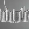 Extravagante Hängeleuchte ROYAL 120cm silber Hängelampe