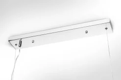 Extravagante Hängeleuchte ROYAL 120cm silber Hängelampe