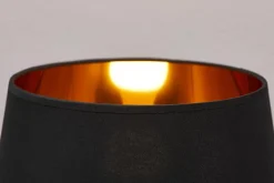 Extravagante Tischlampe BLACK BEAUTY 75cm schwarz gold Pferde-Skulptur