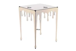 Extravaganter Beistelltisch LIQUID LINE S 34cm gold Tropfen-Design