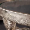Extravaganter Couchtisch MATADOR 56cm bronze Stierkopf mit Glasplatte
