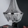 Extravaganter Kronleuchter ROYAL XL 70cm silber Hängeleuchte