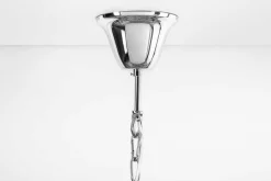 Extravaganter Kronleuchter ROYAL XL 70cm silber Hängeleuchte