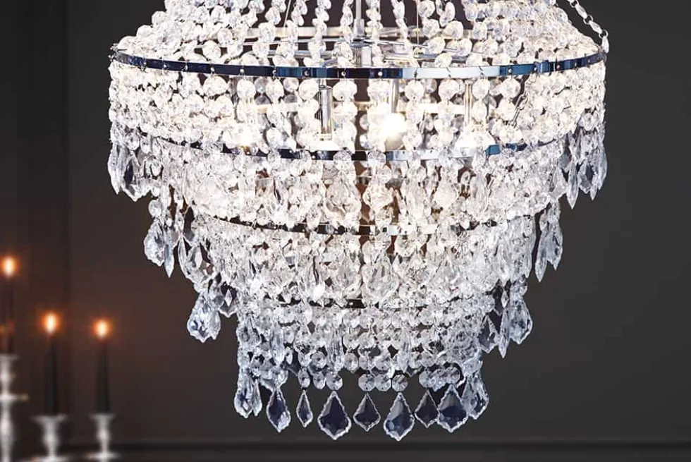 Extravaganter Kronleuchter ROYAL XL 105cm Hängelampe Barock