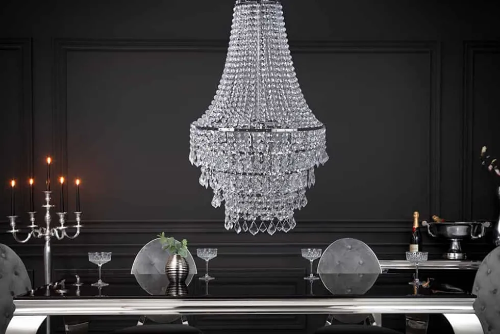 Extravaganter Kronleuchter ROYAL XL 105cm Hängelampe Barock