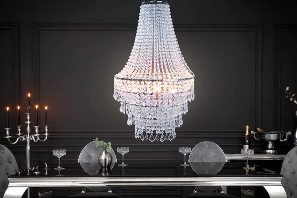 Extravaganter Kronleuchter ROYAL XL 105cm Hängelampe Barock