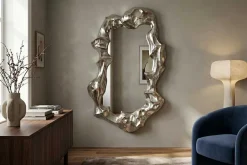 Extravaganter Wandspiegel VENETIA 150cm silber variable Aufhängung