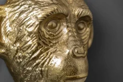 Extravagantes Kleiderhaken 3er Set THREE APES 25cm gold Handarbeit