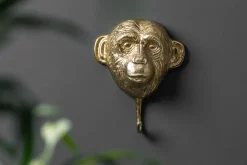 Extravagantes Kleiderhaken 3er Set THREE APES 25cm gold Handarbeit