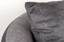Extravagantes Sofa ELEMENTAL 180cm graphit grau Samt 2-Sitzer Couch organische Form