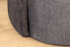 Extravagantes Sofa ELEMENTAL 180cm graphit grau Samt 2-Sitzer Couch organische Form