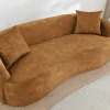 Extravagantes Sofa ELEMENTAL 180cm senfgelb Samt 2-Sitzer Couch Federkern