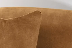 Extravagantes Sofa ELEMENTAL 180cm senfgelb Samt 2-Sitzer Couch Federkern