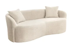 Extravagantes Sofa ELEMENTAL 180cm champagner beige Feinstrick Bouclé 2-Sitzer