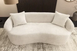 Extravagantes Sofa ELEMENTAL 180cm champagner beige Feinstrick Bouclé 2-Sitzer