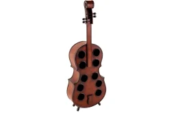 Extravagantes Weinregal CELLO 133cm braun Tannenholz für 10 Flaschen
