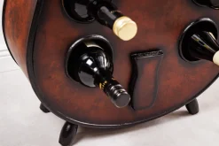 Extravagantes Weinregal CELLO 133cm braun Tannenholz für 10 Flaschen