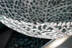 Filigrane Design Schale ABSTRACT LEAF 45cm silber Handarbeit