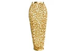 Filigrane Design Vase ABSTRACT LEAF gold 65cm Handarbeit