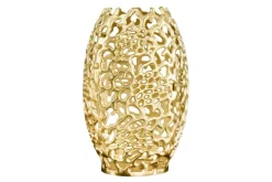 Filigrane Design Vase ABSTRACT LEAF gold 40cm Handarbeit