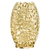 Filigrane Design Vase ABSTRACT LEAF gold 50cm Handarbeit