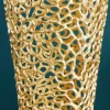 Filigrane Design XXL Vase ABSTRACT LEAF 90cm gold Handarbeit