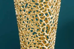 Filigrane Design XXL Vase ABSTRACT LEAF 90cm gold Handarbeit