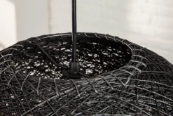 Filigrane Hängelampe COCOONING XL 60cm schwarz Kugelleuchte