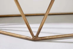 Filigrane Konsole DIAMOND 90cm Mango messing Massivholz Metall