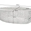 Filigraner Design Couchtisch ABSTRACT LEAF 130cm silber Handarbeit