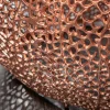 Filigraner Design Couchtisch ABSTRACT LEAF 80cm kupfer Handarbeit